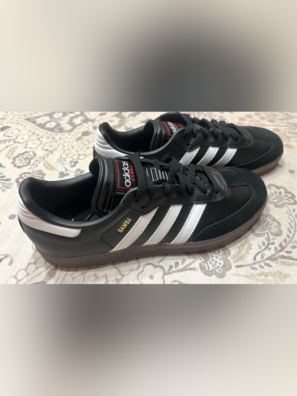 NWOT Adidas SAMBA Indoor Soccer Shoes Sneakers Black / White Size 11.5 - Picture 4 of 10